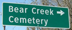 road sign to pointing cemetery -- click for more