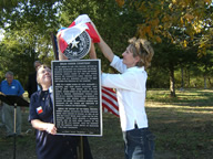 Unveiling of the marker.